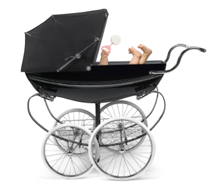 black baby carriage