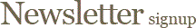 Newsletter Signup